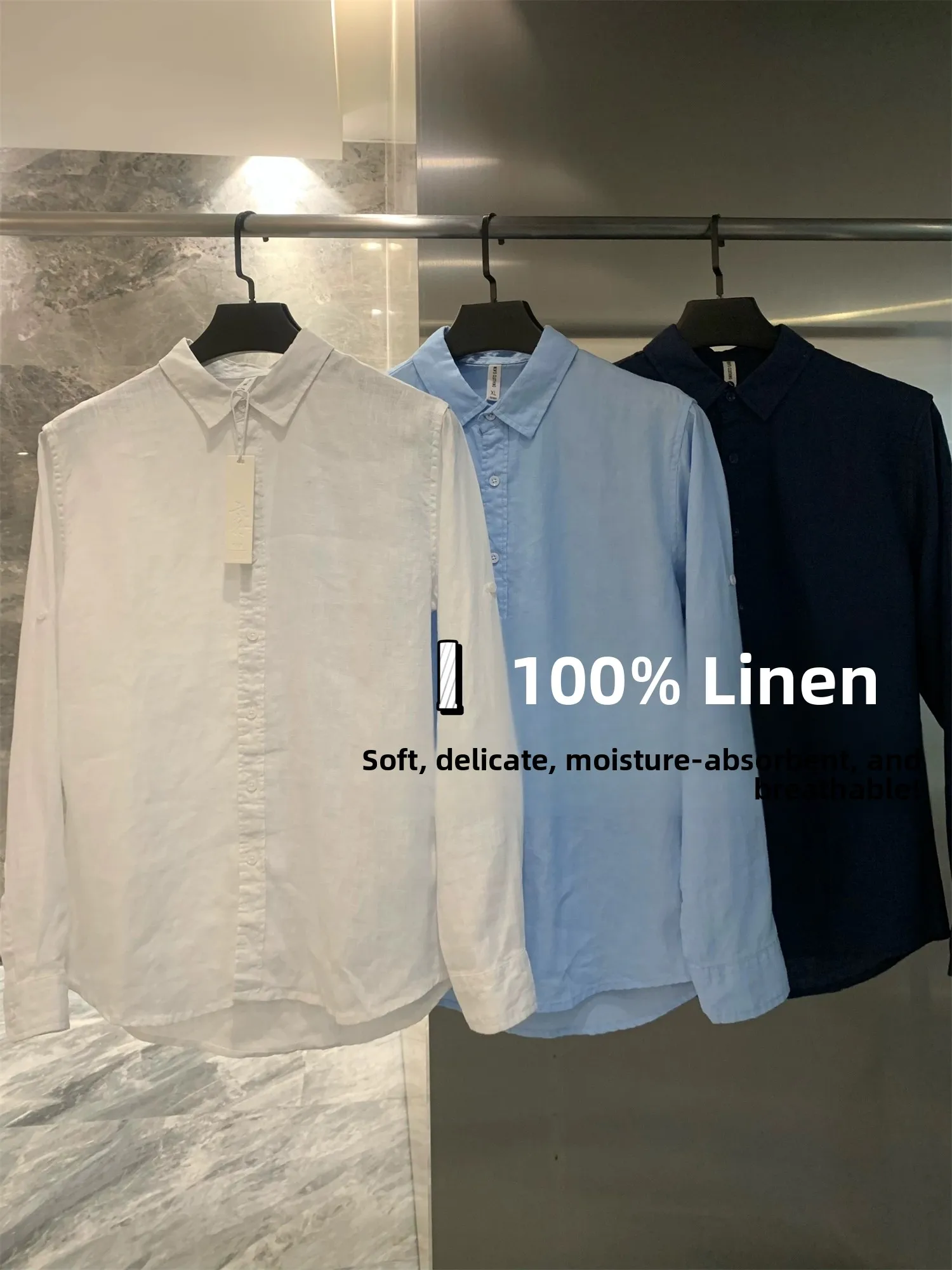 High Quali Linen Men's irt Thin Long Sve Spring Summer Breathable Casual Collar Comfortable Moisture ng Pure Color
High Quali Linen Men's irt Thin Long Sve Spring Summer Breathable Casual Collar Comfortable Moisture ng Pure Color