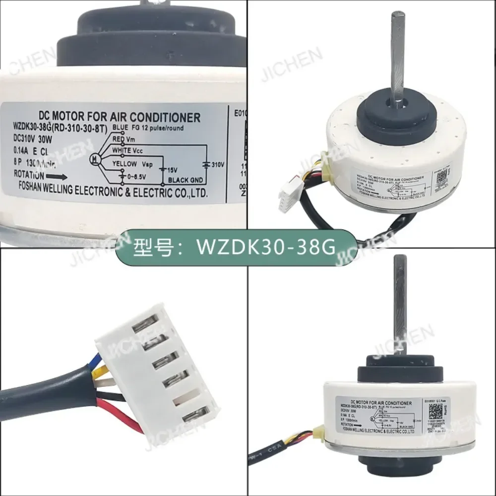 Новый для внутреннего блока кондиционера, двигатель вентилятора постоянного тока WZDK30-38G DC310V 30 Вт 1300 об/мин RD-310-30-8T, детали кондиционера
Новый для внутреннего блока кондиционера, двигатель вентилятора постоянного тока WZDK30-38G DC310V 30 Вт 1300 об/мин RD-310-30-8T, детали кондиционера