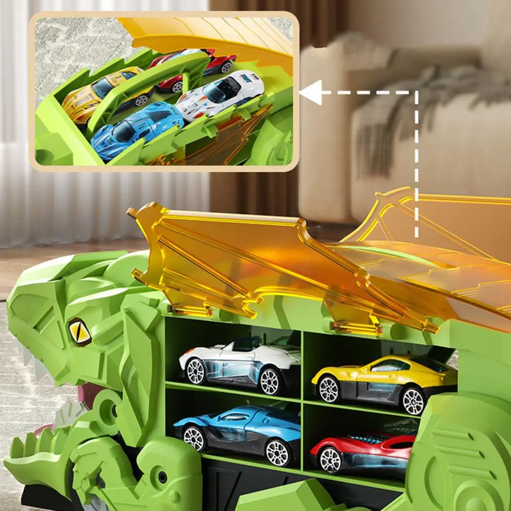 Children Dinosaur Toy Dinosaur Swallow Truck Toy with Foldable Slide Drive Portable Handle Pull Back Small Car Dinosaur
Children Dinosaur Toy Dinosaur Swallow Truck Toy with Foldable Slide Drive Portable Handle Pull Back Small Car Dinosaur