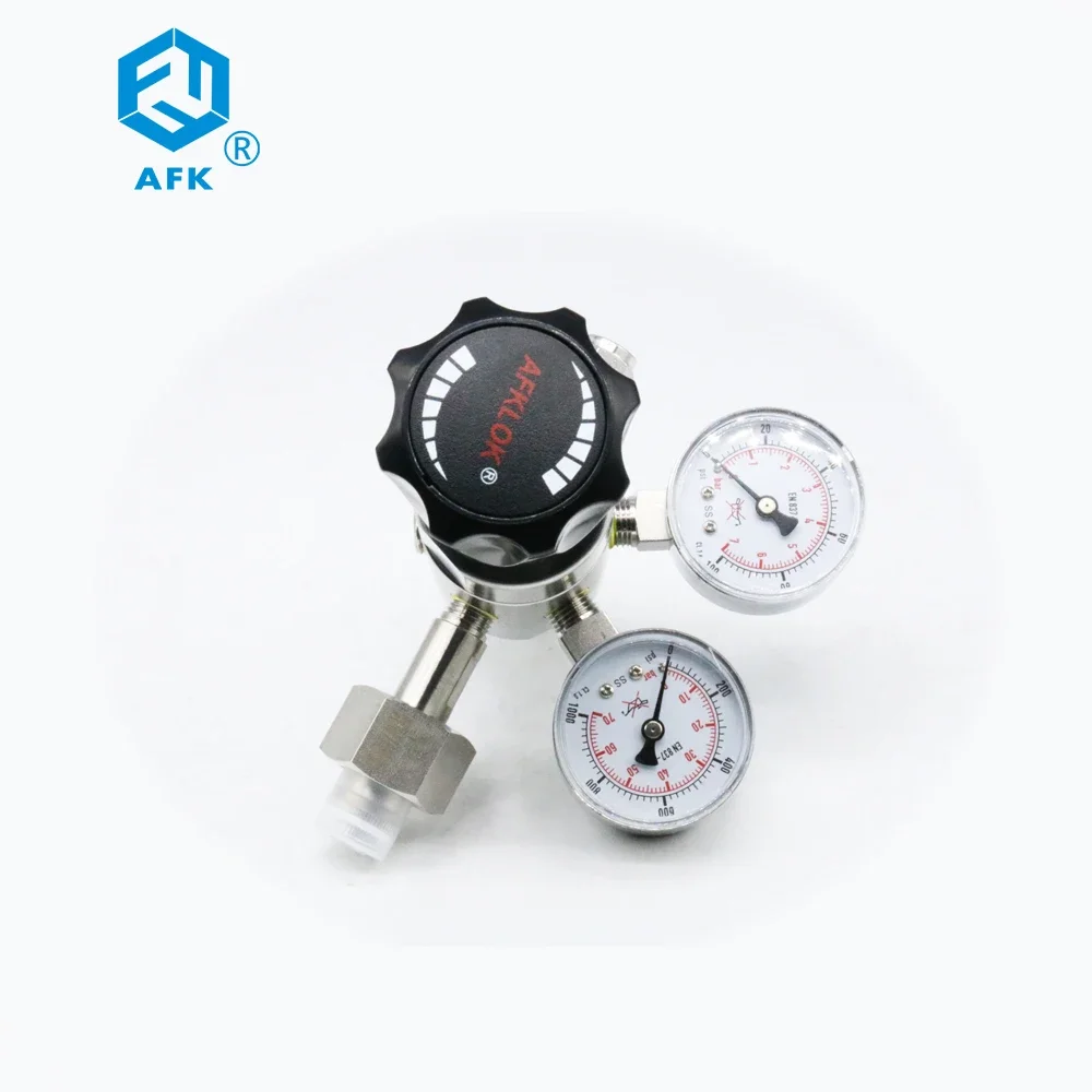 Argon N2O Acetylene Dual Stage Pressure Regulator SS316L with Dual Gauge 4000*100psi Inlet Connector DIN477.No6
Argon N2O Acetylene Dual Stage Pressure Regulator SS316L with Dual Gauge 4000*100psi Inlet Connector DIN477.No6