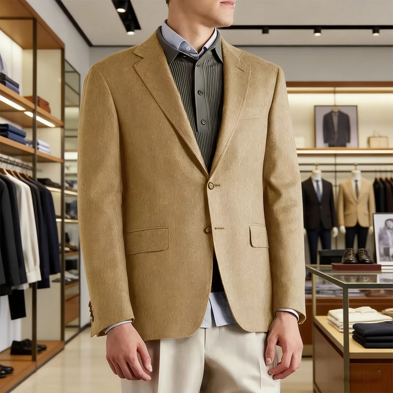 Business Casual Men's Casual Jackets Suit Jackets for Man Flap Pockets Notch Lapel Wool Fabric Two Buttons Fashion Suits Blazer
Business Casual Men's Casual Jackets Suit Jackets for Man Flap Pockets Notch Lapel Wool Fabric Two Buttons Fashion Suits Blazer