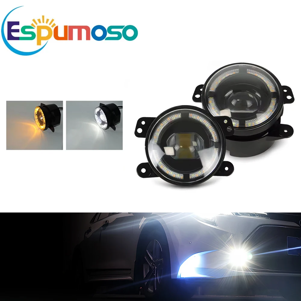 4 Inch LED Fog Lights 60W White Halo Ring DRL Turn Signal Lamp Car Fog Lamp assembly For Wrangler JK TJ LJ Dodge Chrysler
4 Inch LED Fog Lights 60W White Halo Ring DRL Turn Signal Lamp Car Fog Lamp assembly For Wrangler JK TJ LJ Dodge Chrysler