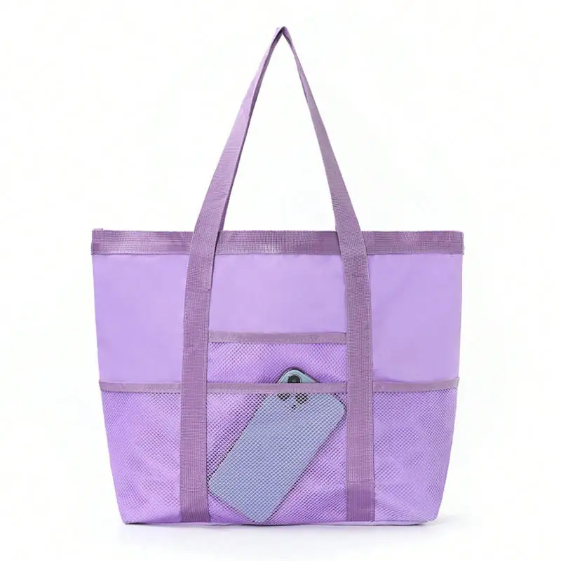 Складная сетчатая пляжная сумка с удобным удобством на молнии для активного отдыха Водонепроницаемая сетчатая сумка для фитнеса 
Складная сетчатая пляжная сумка с удобным удобством на молнии для активного отдыха Водонепроницаемая сетчатая сумка для фитнеса