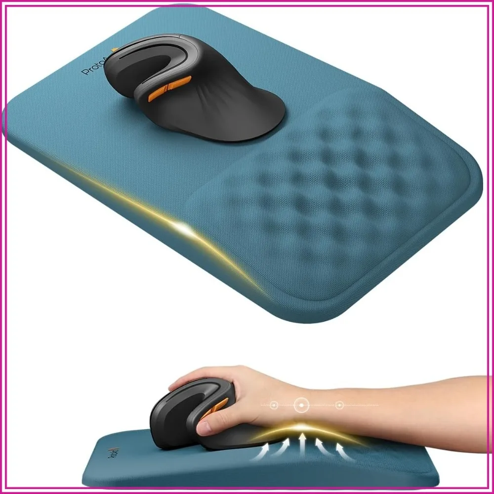 Ergonomic Mouse Pad with Wrist Rest, Memory Foam & Non-Slip Base for Pain Relief, 12x8 Inches, Blue
Ergonomic Mouse Pad with Wrist Rest, Memory Foam & Non-Slip Base for Pain Relief, 12x8 Inches, Blue