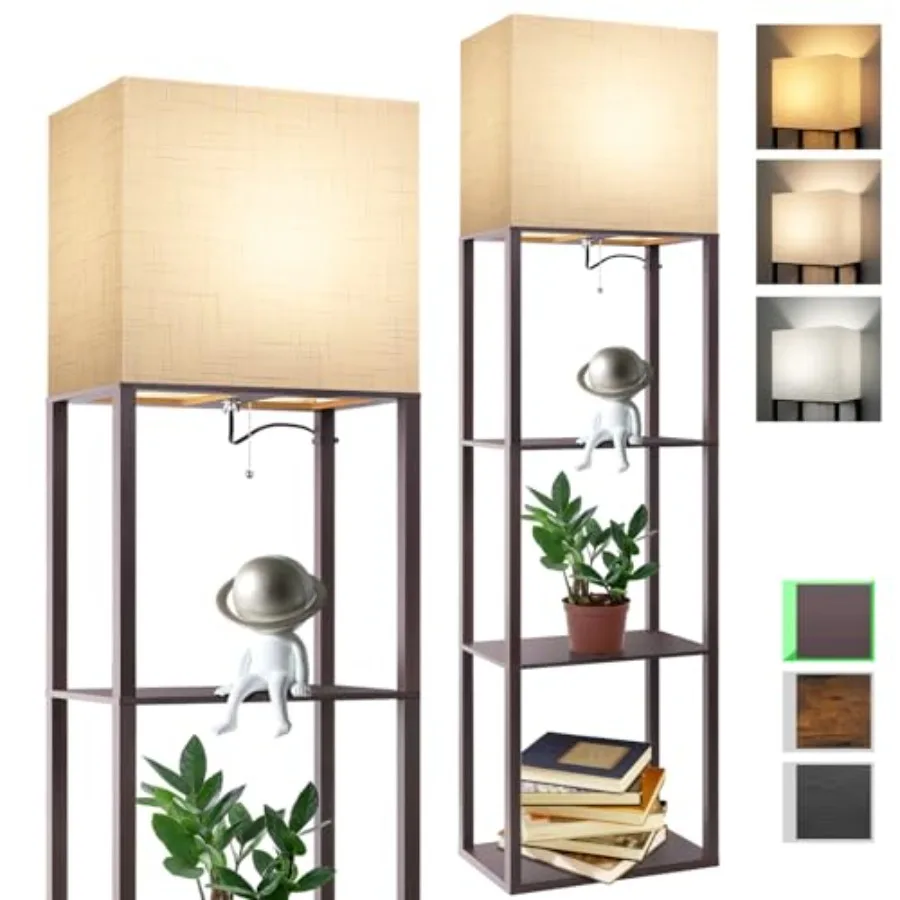 Plus - Floor Lamp with Shelves, Wide Shelf Lamp, Shelf Floor Lamp with 15W LED Bulb, 3 Colors Temperature, Memory Function, Lar
Plus - Floor Lamp with Shelves, Wide Shelf Lamp, Shelf Floor Lamp with 15W LED Bulb, 3 Colors Temperature, Memory Function, Lar
