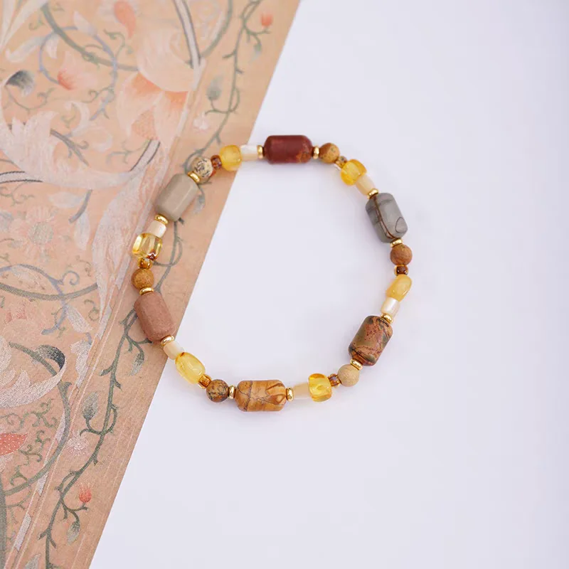 Браслет-цепочка из натурального камня из смолы с бусинами для женщин, янтарный браслет в стиле Майяра, ручная работа, ретро, ювелирные изделия для йоги, изысканные
Браслет-цепочка из натурального камня из смолы с бусинами для женщин, янтарный браслет в стиле Майяра, ручная работа, ретро, ювелирные изделия для йоги, изысканные