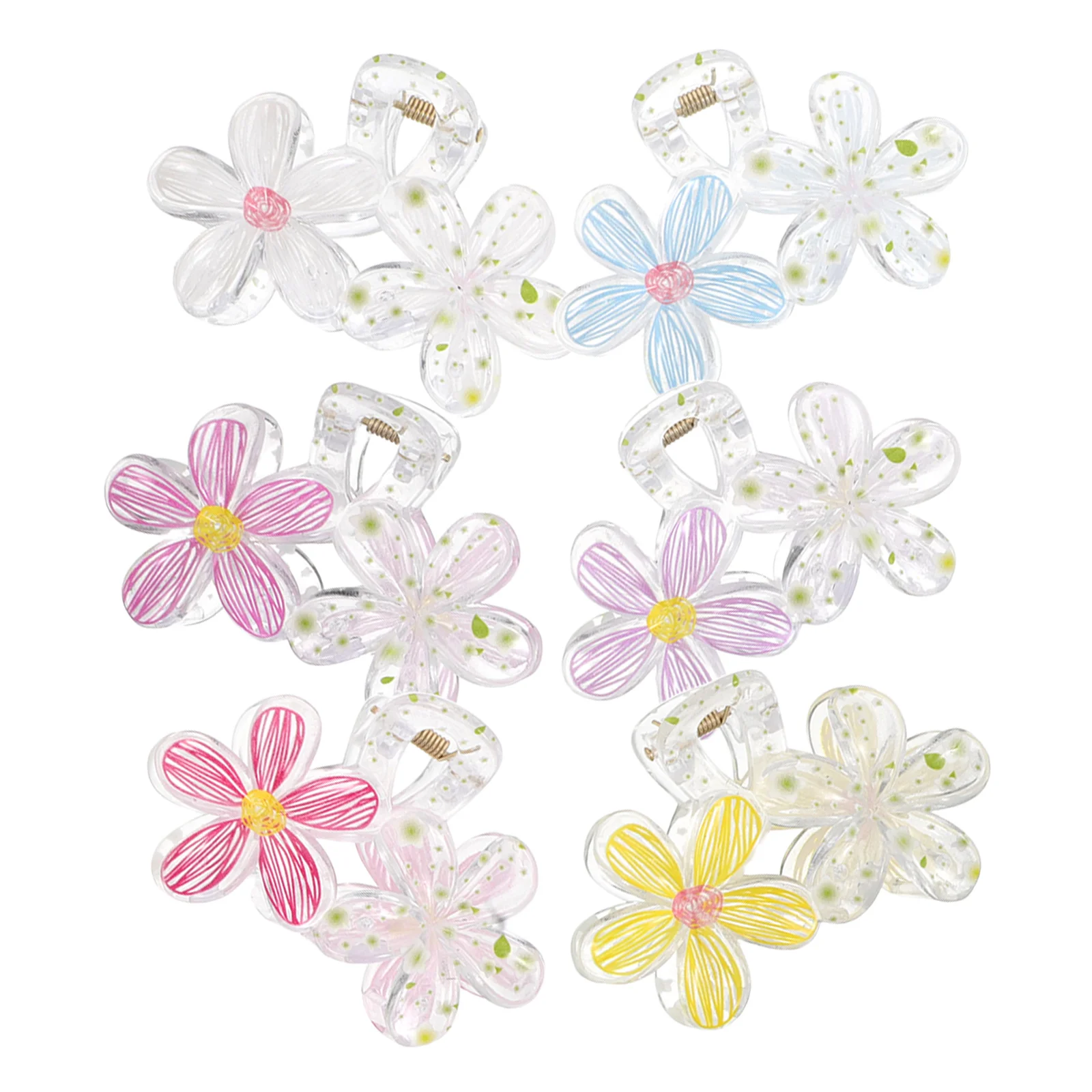 6 pcs Floral Shark Claw Clips for Girls Hair Accessories Fresh Print Thick Thin Hair Everyday Casual Formal Delicate
6 pcs Floral Shark Claw Clips for Girls Hair Accessories Fresh Print Thick Thin Hair Everyday Casual Formal Delicate