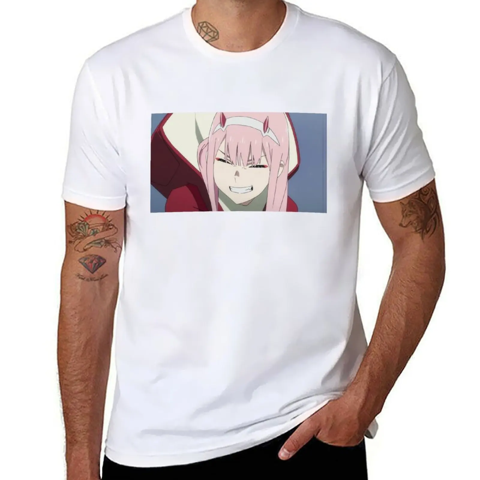 Zero Two Smile T-Shirt graphic shirts Anime t-shirt oversize t-shirts man custom t-shirts mens white t shirts
Zero Two Smile T-Shirt graphic shirts Anime t-shirt oversize t-shirts man custom t-shirts mens white t shirts