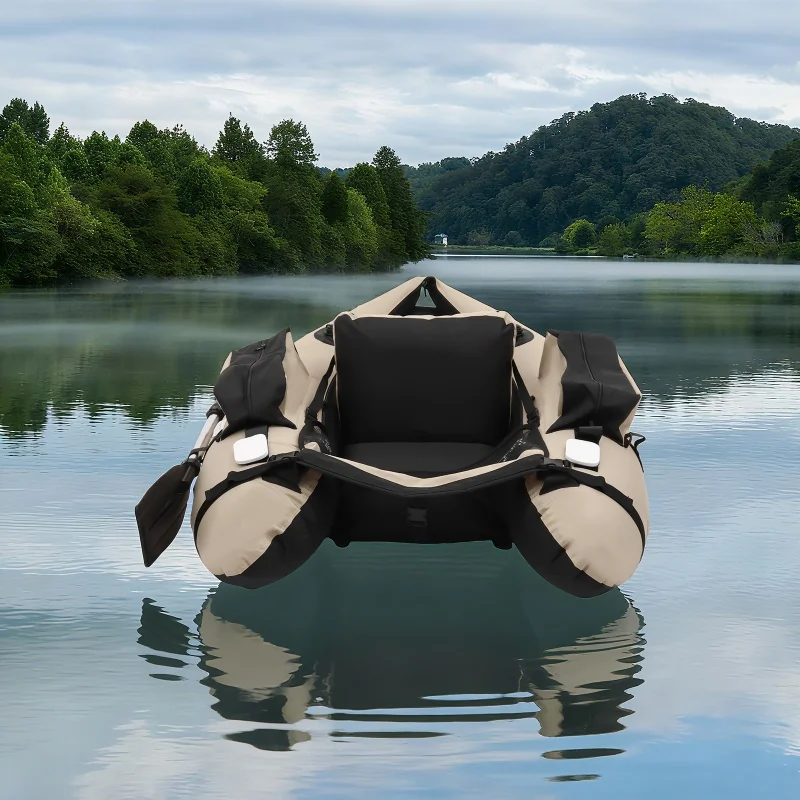 Portable Inflatable Fishing Boat Wear-resistant Oxford Cloth U-shaped Stable Floating Boat 286.6lbs Load Adjustable Backrest With Fish Ruler Storage Pocket Water Drifting Raft Easy Inflate Outdoor Fishing Water Sport Boat
Portable Inflatable Fishing Boat Wear-resistant Oxford Cloth U-shaped Stable Floating Boat 286.6lbs Load Adjustable Backrest With Fish Ruler Storage Pocket Water Drifting Raft Easy Inflate Outdoor Fishing Water Sport Boat