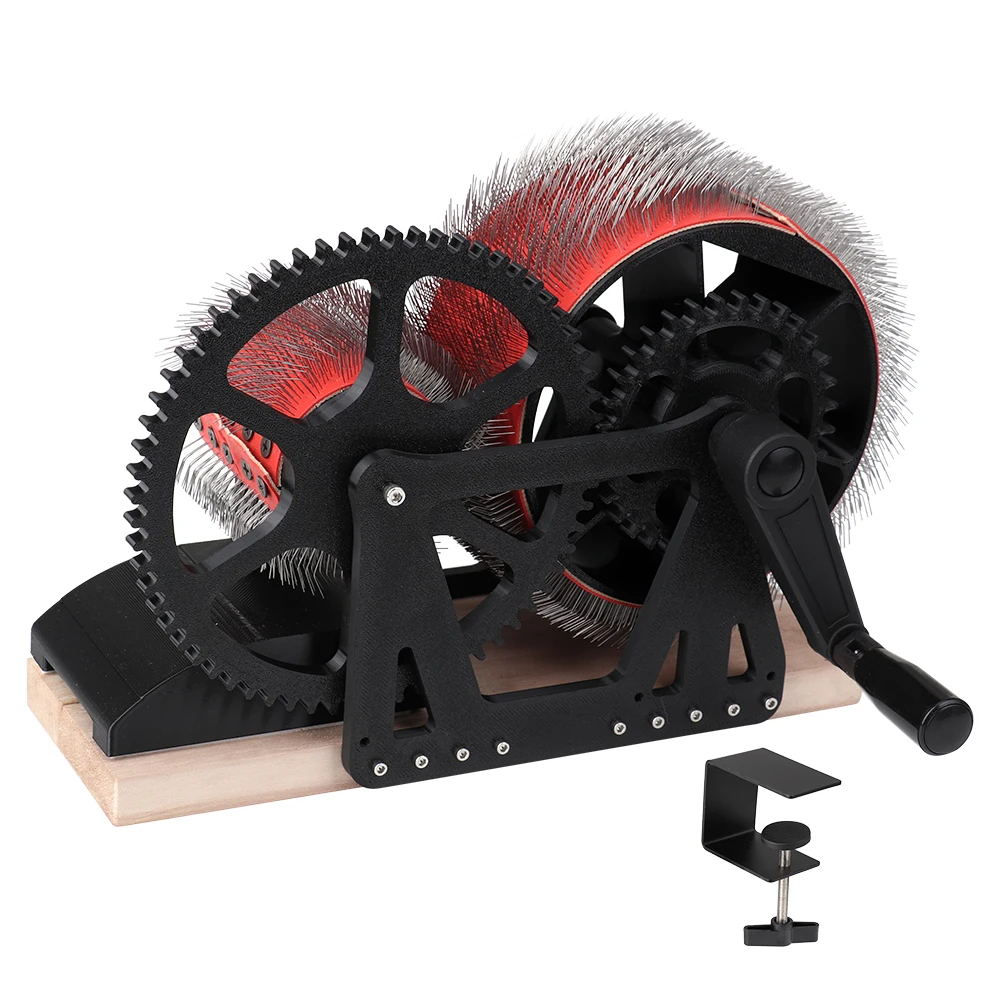 Mini Hand-Cranked Wool Combing Machine Fiber Blending Tool for Yarn Spinning Felting
Mini Hand-Cranked Wool Combing Machine Fiber Blending Tool for Yarn Spinning Felting