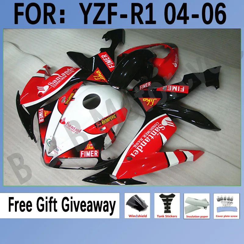 Motorcycle Fairing kit fits Yamaha YZF-R1 2004 2005 2006 YZF1000 04 05 06 Fairing White Red motorcycle Bodywork
Motorcycle Fairing kit fits Yamaha YZF-R1 2004 2005 2006 YZF1000 04 05 06 Fairing White Red motorcycle Bodywork