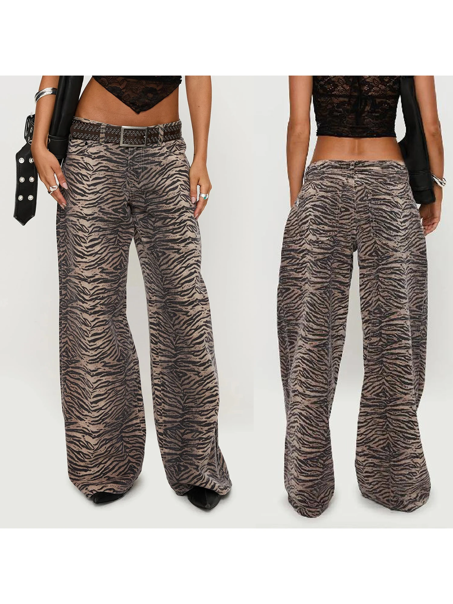 Стильные женские расклешенные джинсы с леопардовым принтом и высокой талией и боковыми карманами — модные повседневные джинсовые брюки для женщин
Стильные женские расклешенные джинсы с леопардовым принтом и высокой талией и боковыми карманами — модные повседневные джинсовые брюки для женщин