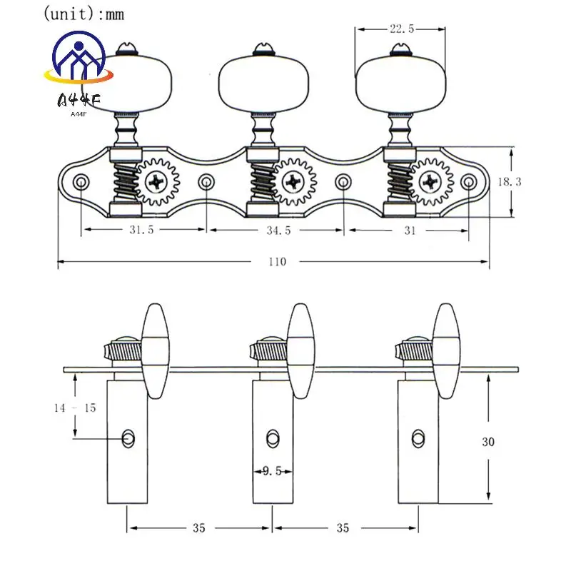 A44F-Classical Guitar Tuning Peg Acoustic Guitar Tuners 1:18 Tuning Key 3 Left 3 Right Guitars Knobs Accessories
A44F-Classical Guitar Tuning Peg Acoustic Guitar Tuners 1:18 Tuning Key 3 Left 3 Right Guitars Knobs Accessories