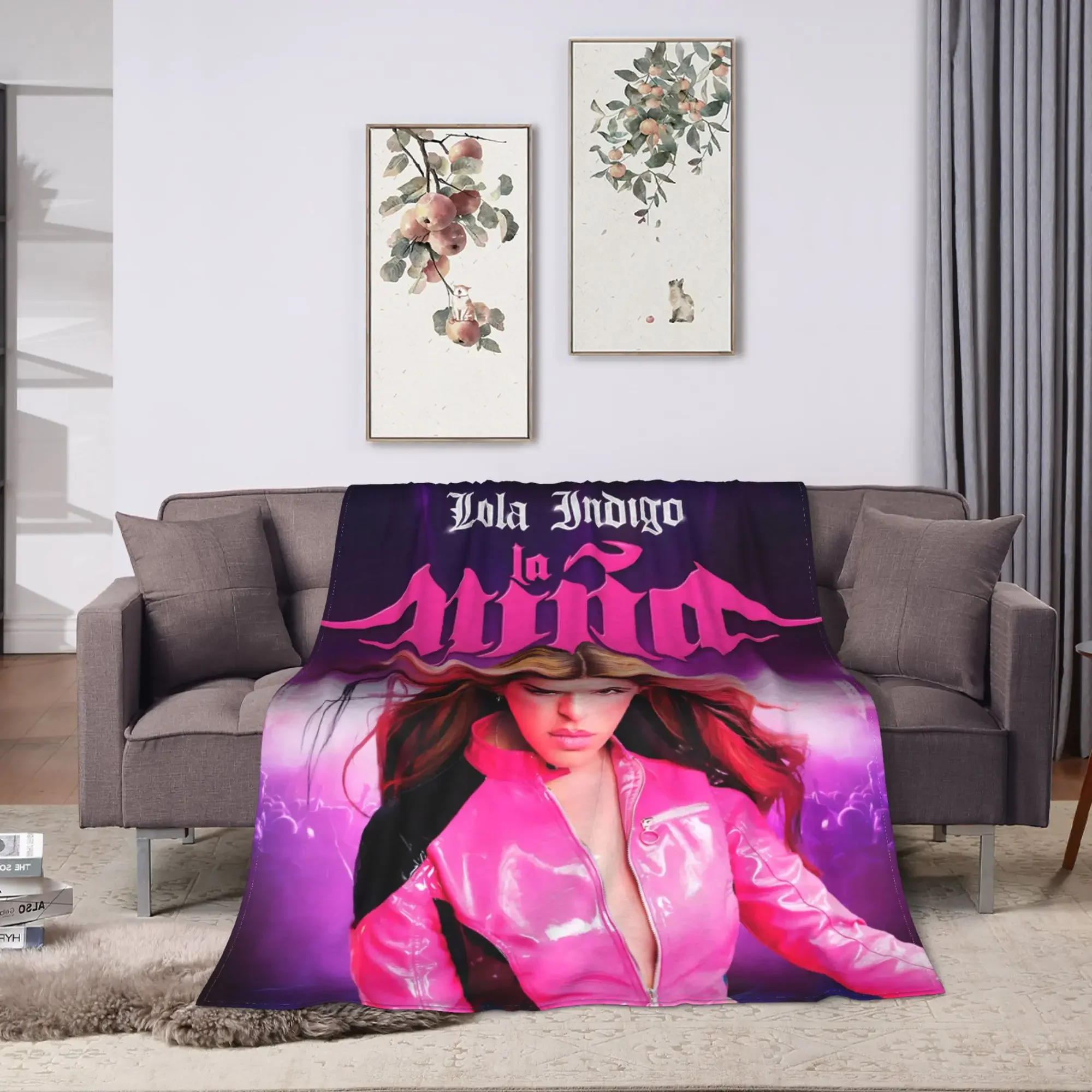 Lolas ndigos Spanish Singer Soft Cozy Graphic Blanket for Home Decor Travel Flannel Bedspread Cover
Lolas ndigos Spanish Singer Soft Cozy Graphic Blanket for Home Decor Travel Flannel Bedspread Cover