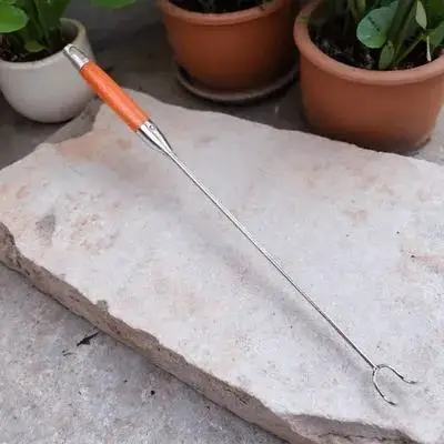 Stainless Steel Hook Food Barbecue Roasting Meat Turner Flipper Wooden Handle BBQ Roasting Turner Kitchen Tool Practical Cooking
Stainless Steel Hook Food Barbecue Roasting Meat Turner Flipper Wooden Handle BBQ Roasting Turner Kitchen Tool Practical Cooking