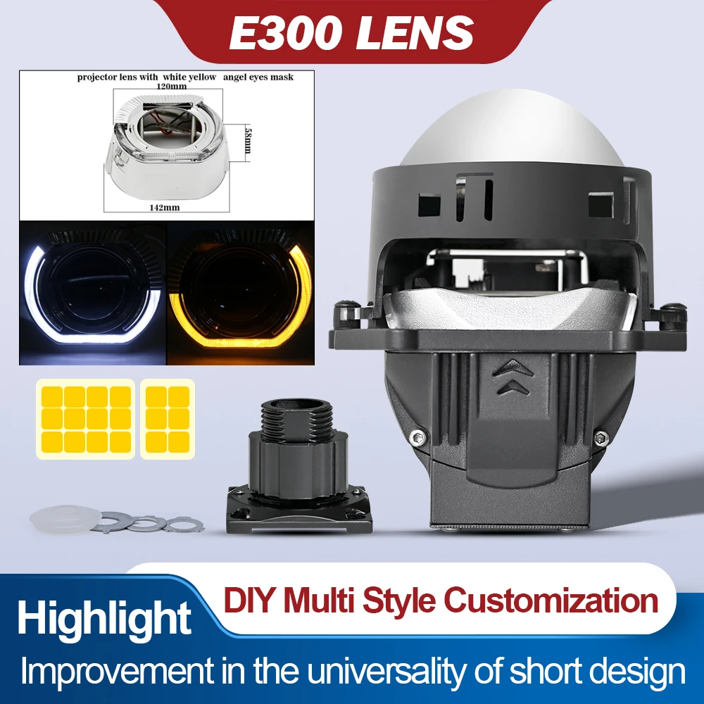 Car 3" H4 H7 9005 9006 Bi LED Projector Lens Headlight 12V 6000K 160W Angel Eyes Mask For Hella 3R G5 Motorcycle Lights Retrofit
Car 3" H4 H7 9005 9006 Bi LED Projector Lens Headlight 12V 6000K 160W Angel Eyes Mask For Hella 3R G5 Motorcycle Lights Retrofit