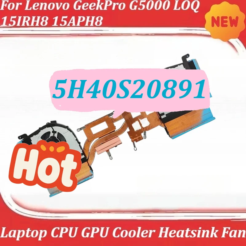 for Lenovo GeekPro G5000 LOQ 15IRH8 15APH8 5H40S20891 Laptop CPU GPU Cooler Heatsink Fan
for Lenovo GeekPro G5000 LOQ 15IRH8 15APH8 5H40S20891 Laptop CPU GPU Cooler Heatsink Fan
