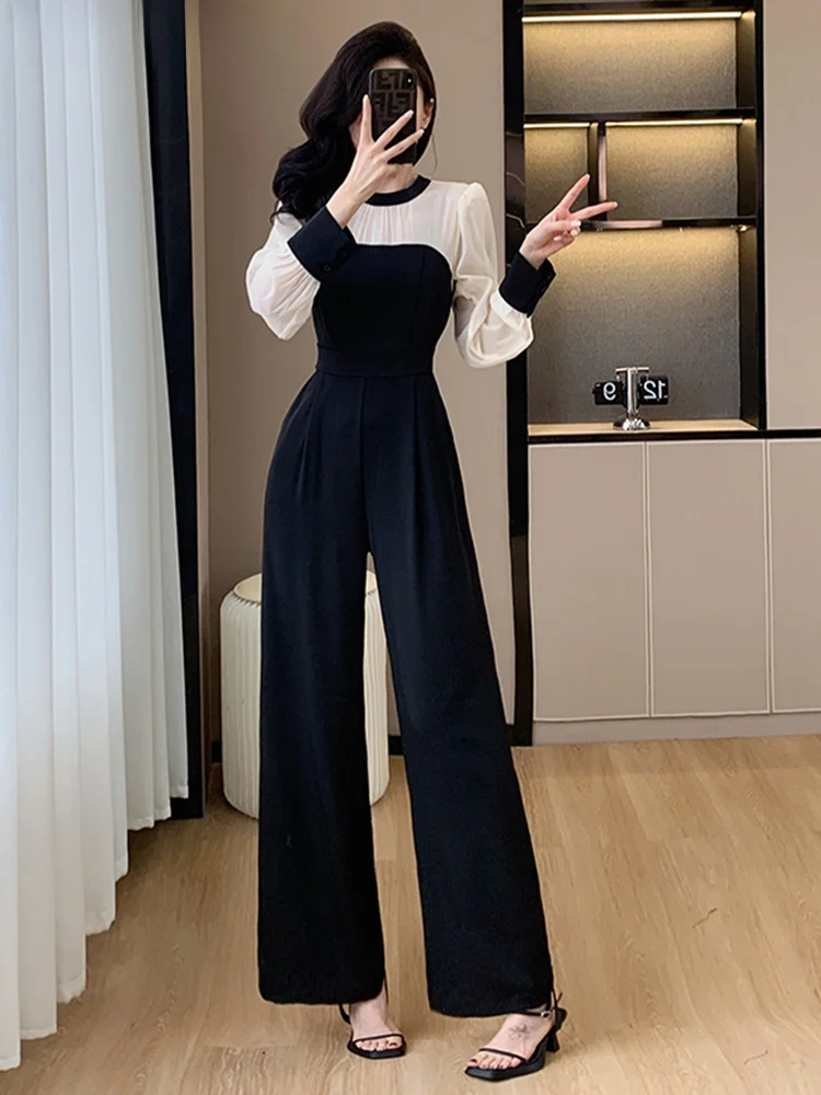 Ele Wide Leg Long Sve Onesie High Waist Pantsuit Polyester Fiber Commute Sle High Faion Sensation Ladylike Countes...
Ele Wide Leg Long Sve Onesie High Waist Pantsuit Polyester Fiber Commute Sle High Faion Sensation Ladylike Countes...