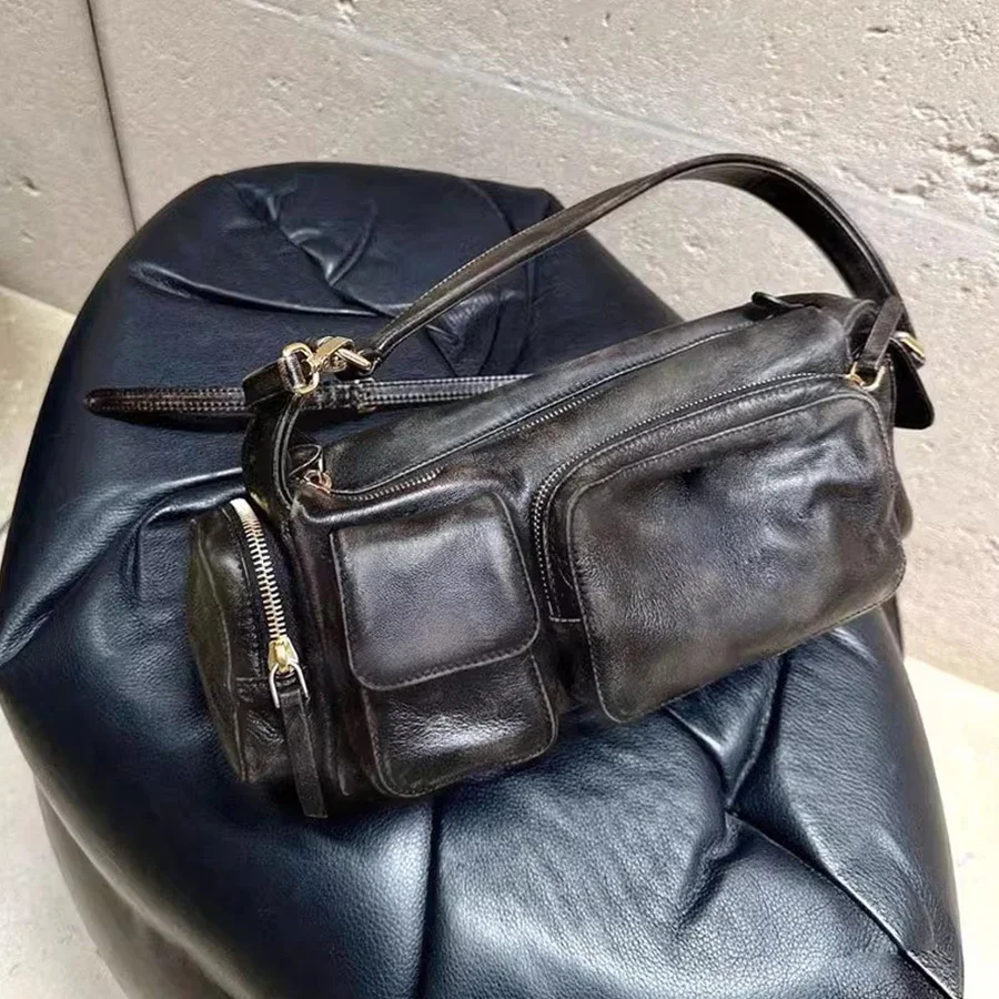Korea Ins Women's Purse And Handbags Summer Retro Underarm Bag Multi-pocket Shoulder Crossbody Bag Pu Leather Messenger Bags Sac
Korea Ins Women's Purse And Handbags Summer Retro Underarm Bag Multi-pocket Shoulder Crossbody Bag Pu Leather Messenger Bags Sac