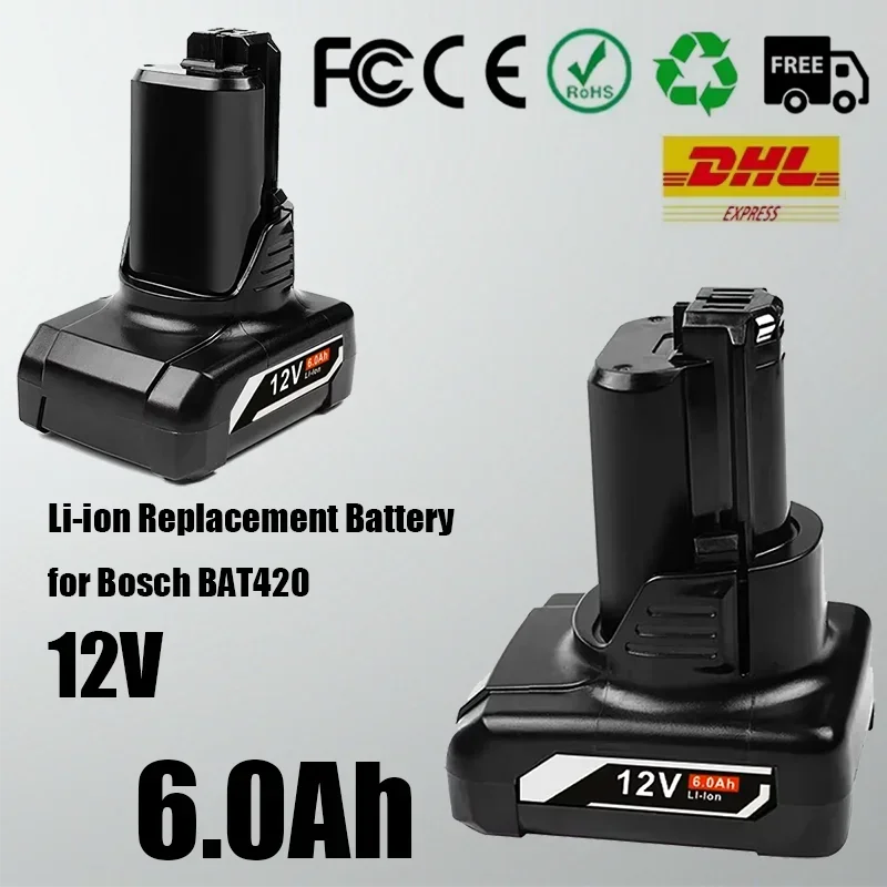 12V 6.0Ah Li-ion Replacement Battery for Bosch BAT420 12-Volt Max Lithium Power Tools 2607336013 2607336014 gba 12v 6.0ah 18650
12V 6.0Ah Li-ion Replacement Battery for Bosch BAT420 12-Volt Max Lithium Power Tools 2607336013 2607336014 gba 12v 6.0ah 18650