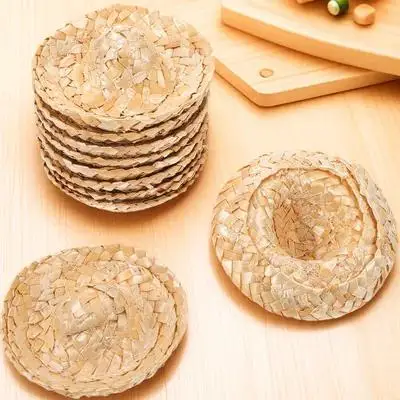 10Pcs Small Woven Straw Hats Creative Clothes Hat Ornament Lightweight Safe for Long Time Use Small Straw Hat Clothes Photo Prop
10Pcs Small Woven Straw Hats Creative Clothes Hat Ornament Lightweight Safe for Long Time Use Small Straw Hat Clothes Photo Prop