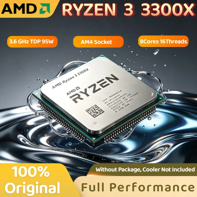 AMD Ryzen 3 3300X 3.8GHz Quad Core Eight Thread CPU Processor 65W L3 16M Socket AM4 65W Bulk Desktop Gaming Pro Max 4K
AMD Ryzen 3 3300X 3.8GHz Quad Core Eight Thread CPU Processor 65W L3 16M Socket AM4 65W Bulk Desktop Gaming Pro Max 4K