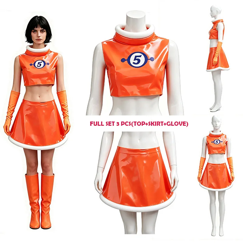 WHH Anime Game Channel 5 Ulala Cosplay Costume Crop Top Orange Skirt Sexy Cosplay Outfits Halloween Role play Restor+
WHH Anime Game Channel 5 Ulala Cosplay Costume Crop Top Orange Skirt Sexy Cosplay Outfits Halloween Role play Restor+