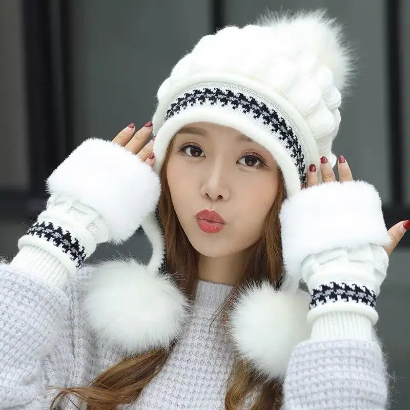 Soft Winter Warm Fur Hat - Fleece Lined Earflap Knitted Beanie Casual Slouchy Thick Thermal Cap For Women Cold Weather
Soft Winter Warm Fur Hat - Fleece Lined Earflap Knitted Beanie Casual Slouchy Thick Thermal Cap For Women Cold Weather