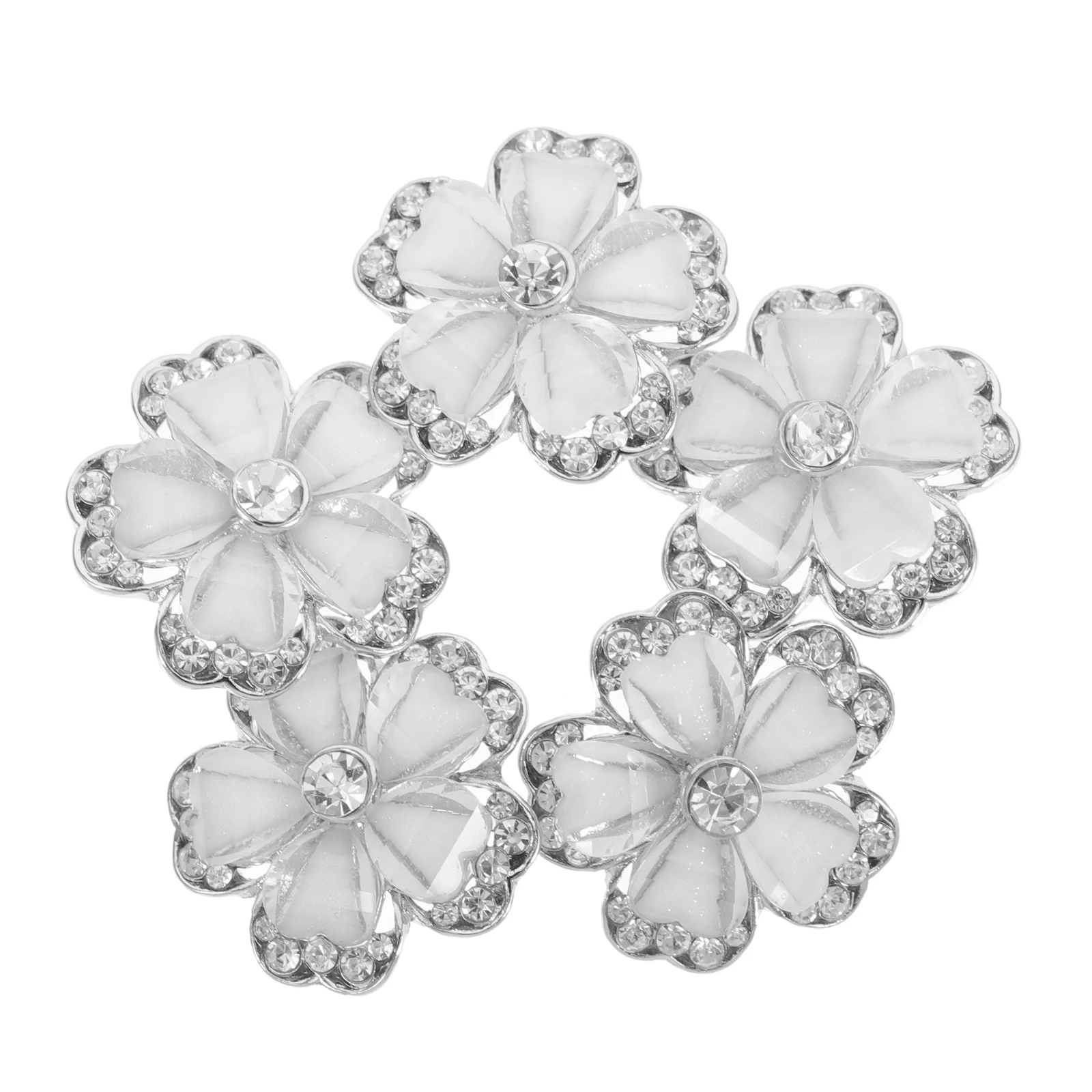 5 Pcs Zinc Alloy Crystal Flower Buttons Shiny Sewing Clothing Decorative Knitting Wear Resistant Exquisite
5 Pcs Zinc Alloy Crystal Flower Buttons Shiny Sewing Clothing Decorative Knitting Wear Resistant Exquisite