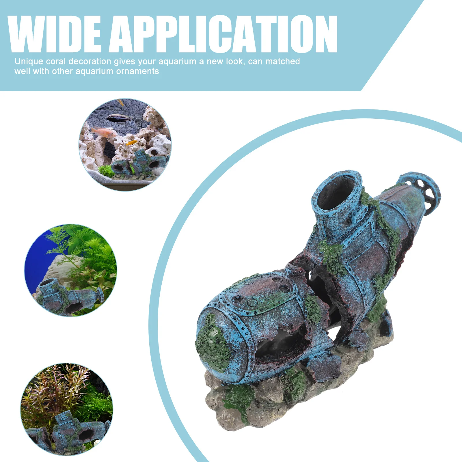 Resin Submarine Aquarium Ornament Small Size Ideal for Fish Tank Decoration Unique Shaped Cave Safe Hiding Place for Small Fish
Resin Submarine Aquarium Ornament Small Size Ideal for Fish Tank Decoration Unique Shaped Cave Safe Hiding Place for Small Fish