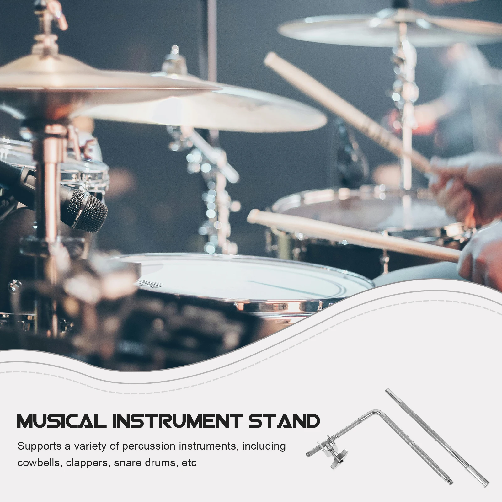 Drum & Percussion Accessories Sports Cowbell Clamp Silver Cowbells Holder for Baby
Drum & Percussion Accessories Sports Cowbell Clamp Silver Cowbells Holder for Baby