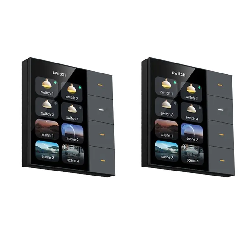 X64A-2Pc 3.5Inch Smart Wall Switch Touch Screen 4 Groups Switch 8-Way Scene Radar Sensor Dimming Switch Curtain Tuya Zigbee A
X64A-2Pc 3.5Inch Smart Wall Switch Touch Screen 4 Groups Switch 8-Way Scene Radar Sensor Dimming Switch Curtain Tuya Zigbee A
