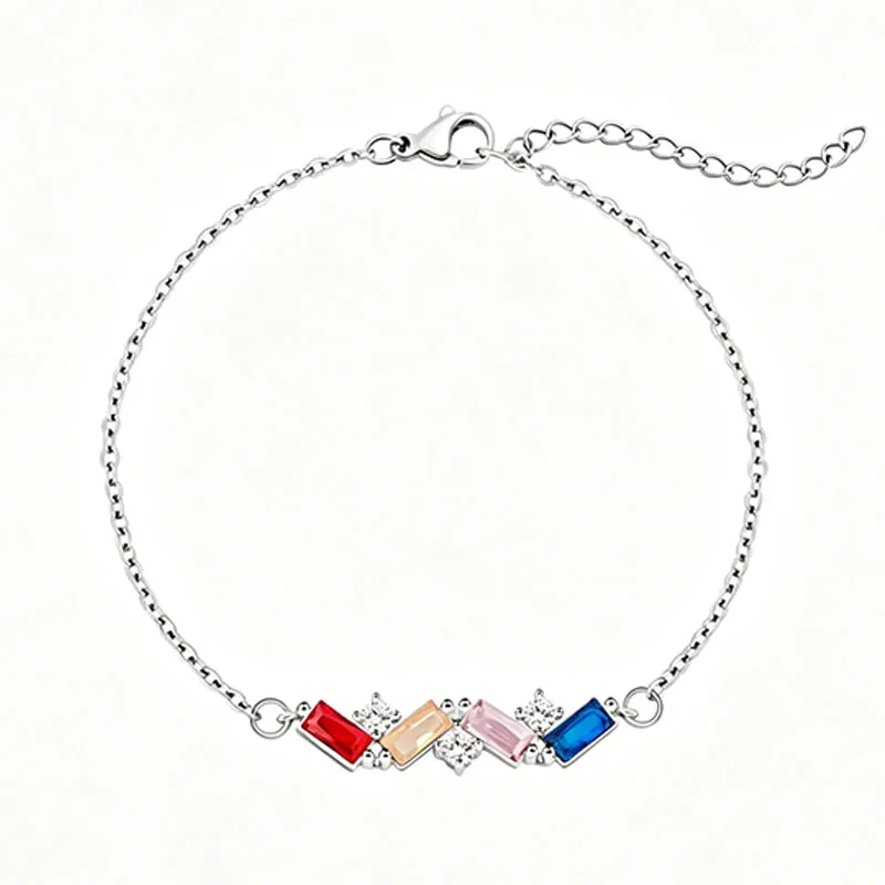 Personalized Birthstone Bracelet Necklace Custom Colorful CZ Women Month Stones Birthstone Bracelet Necklace for Birthday Gift
Personalized Birthstone Bracelet Necklace Custom Colorful CZ Women Month Stones Birthstone Bracelet Necklace for Birthday Gift
