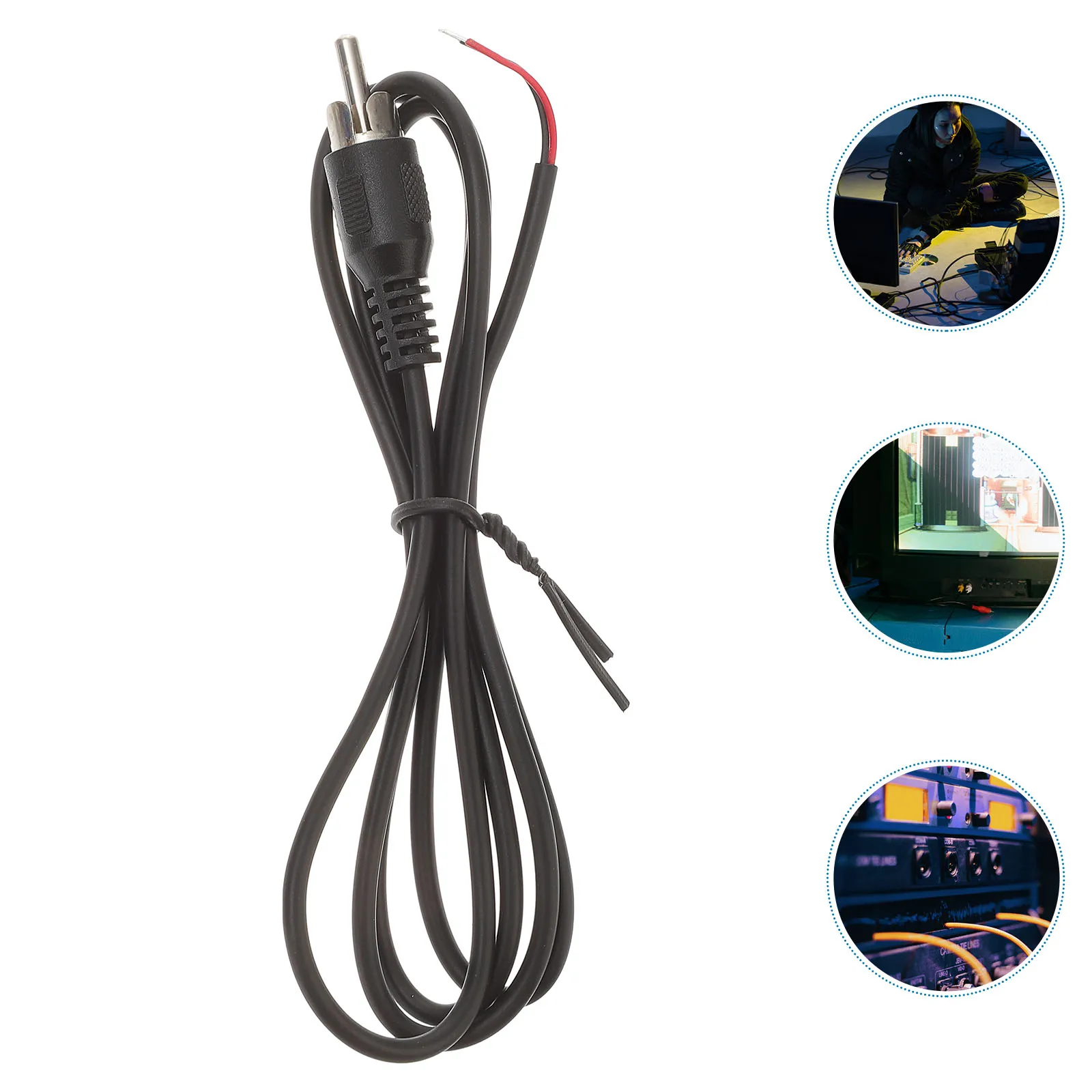 6pcs Audio Cable Black Durable Male Plug Jack Connector for Speaker Stereo Receiver Amplifier Cord to Bare
6pcs Audio Cable Black Durable Male Plug Jack Connector for Speaker Stereo Receiver Amplifier Cord to Bare