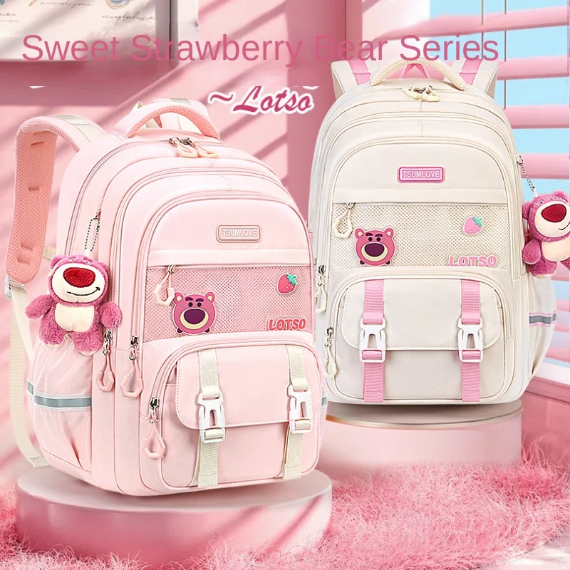 Disney Lotso Girl School Bag Primary Middle High Student Shoulder Orthopedic Backpack Leisure Fashion Large Capacity Mochilas
Disney Lotso Girl School Bag Primary Middle High Student Shoulder Orthopedic Backpack Leisure Fashion Large Capacity Mochilas