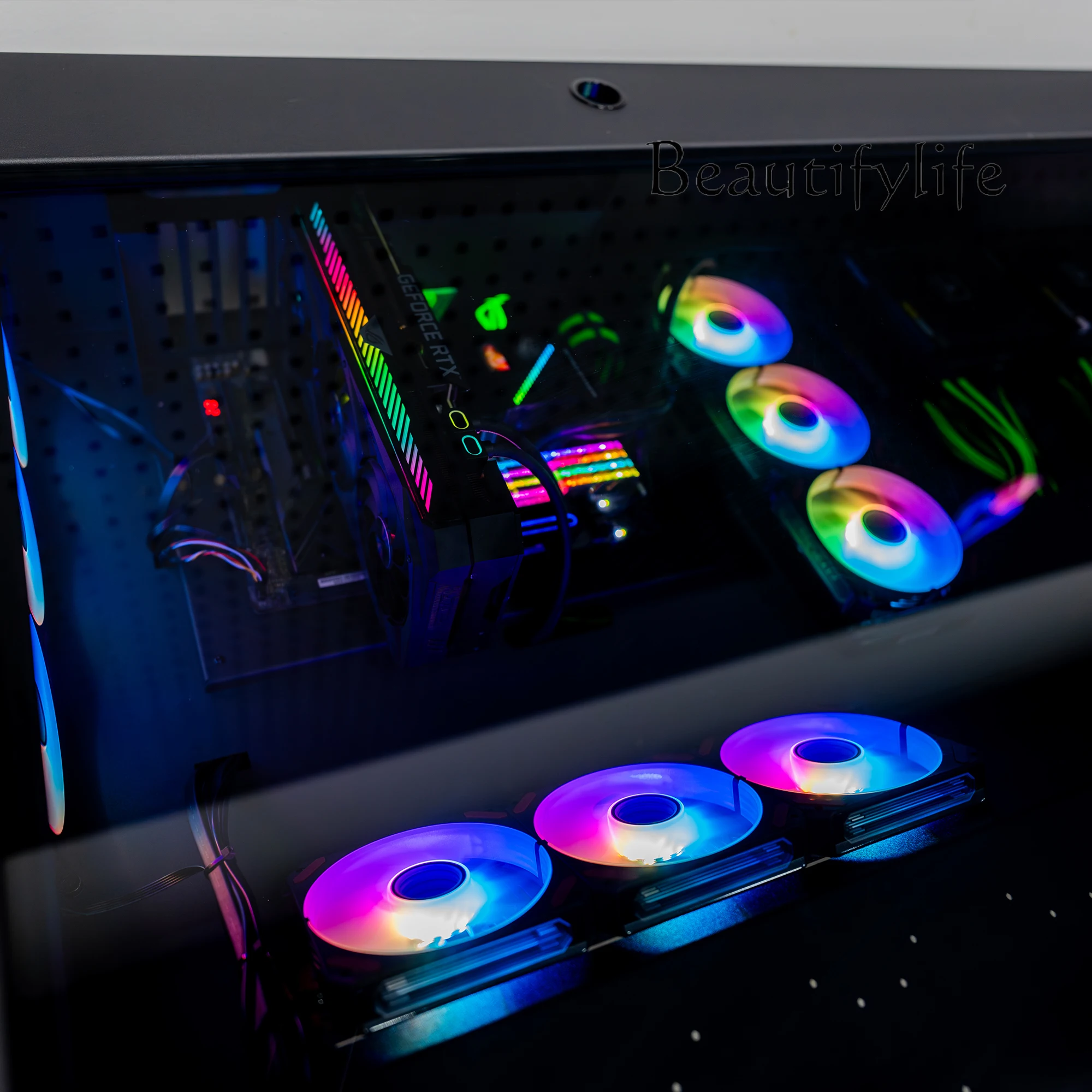e-sports table Computer chassis integrated table, two hosts can be installed for two people, cool large chassis, water-cooled
e-sports table Computer chassis integrated table, two hosts can be installed for two people, cool large chassis, water-cooled