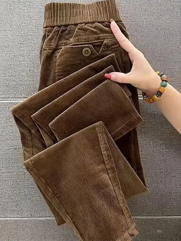 plus Size Corduroy Harlan Pants High Waist Slimming Casual Trousers for plus Size Women Autumn Winter Fashion plus Size Clothes
plus Size Corduroy Harlan Pants High Waist Slimming Casual Trousers for plus Size Women Autumn Winter Fashion plus Size Clothes