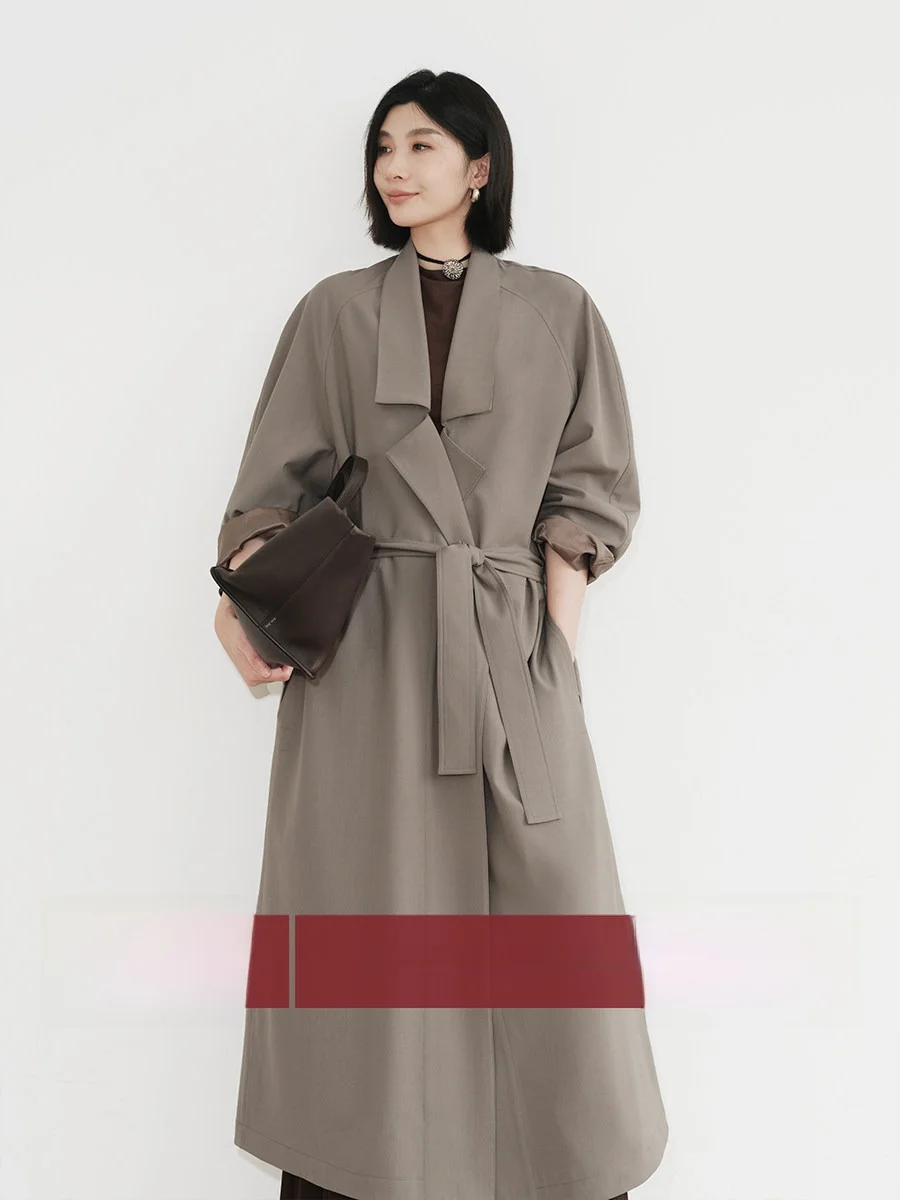 Amyy Studios Vintage Loose Casual Thin Wool Long Waist Belted Coat Trench Coat Long Sve Suit Collar Wide Lapel Ele
Amyy Studios Vintage Loose Casual Thin Wool Long Waist Belted Coat Trench Coat Long Sve Suit Collar Wide Lapel Ele