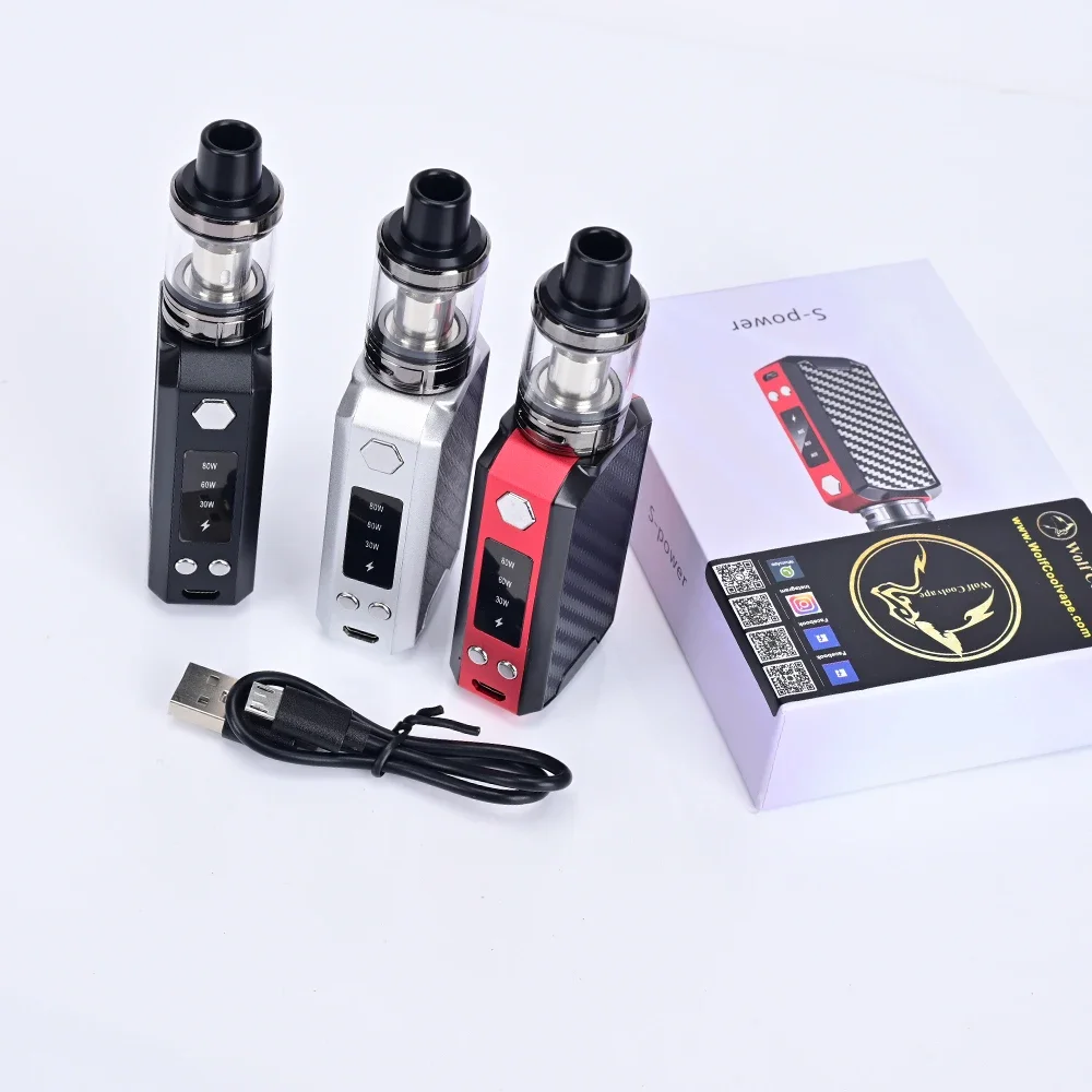 Wolfcoolvape 80W Vape Mod E-Cig Box Kit with 2200mAh Battery Vape Pen Starter Kit Portable Vaporizer Electronic Cigarette
Wolfcoolvape 80W Vape Mod E-Cig Box Kit with 2200mAh Battery Vape Pen Starter Kit Portable Vaporizer Electronic Cigarette