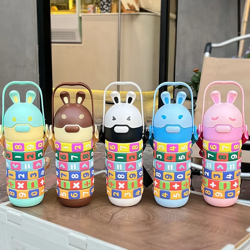 Cute Fun Student Rabbit Drinking Cup Kids Digital Plus Minus Toys Drinking Cup Plastic Water Bottle With Straw Strap
Cute Fun Student Rabbit Drinking Cup Kids Digital Plus Minus Toys Drinking Cup Plastic Water Bottle With Straw Strap