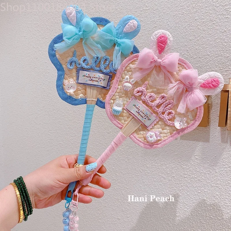 Customized name summer hand-woven cute bowknot fan for mosquito repellent portable hand-held fan round
Customized name summer hand-woven cute bowknot fan for mosquito repellent portable hand-held fan round
