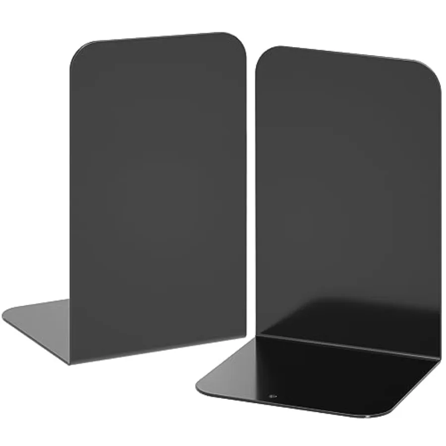 Bookends 1 Pair, Black Metal Book Ends, Heavy Bookends for Shelves, Book Stopper for Heavy Books, Book Organizer for Home Offic
Bookends 1 Pair, Black Metal Book Ends, Heavy Bookends for Shelves, Book Stopper for Heavy Books, Book Organizer for Home Offic