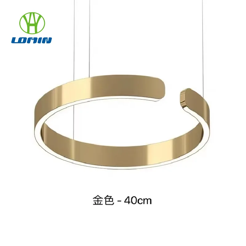 Lomin pendant lamp Ring C type light Creativity Hotel showroom Villa Decorative lamps Room Dining room Bedroom
Lomin pendant lamp Ring C type light Creativity Hotel showroom Villa Decorative lamps Room Dining room Bedroom