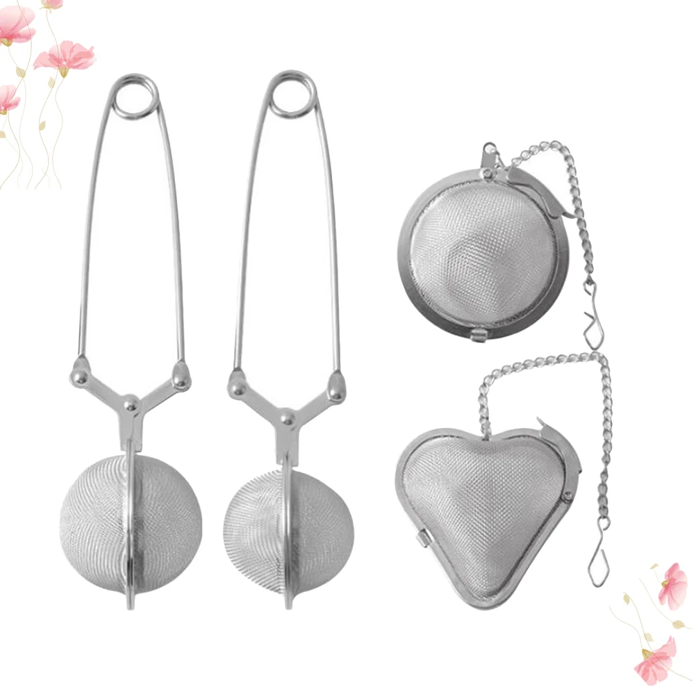 4 Pcs Tea Filter Strainer Stainless Steel Infuser Heart Shape Round Leaker for Loose Leaf Tea Shop Kitchen Bar Use
4 Pcs Tea Filter Strainer Stainless Steel Infuser Heart Shape Round Leaker for Loose Leaf Tea Shop Kitchen Bar Use