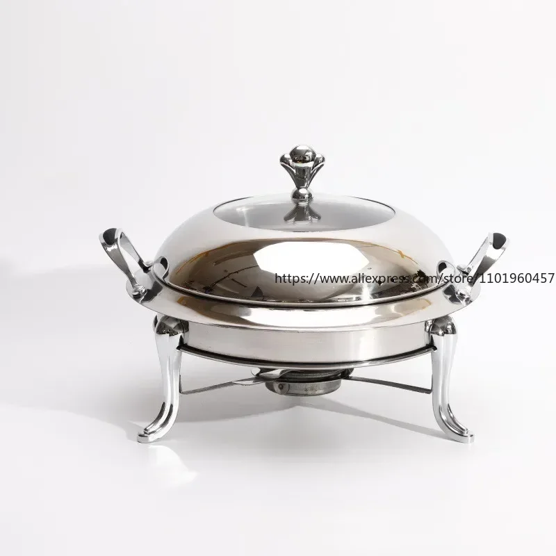 Silver/ Gold Chafing Dish Stainless Steel Round Durable Buffet Warmer Tray Durable Frame with Lid and Chafing Fuel Holder
Silver/ Gold Chafing Dish Stainless Steel Round Durable Buffet Warmer Tray Durable Frame with Lid and Chafing Fuel Holder