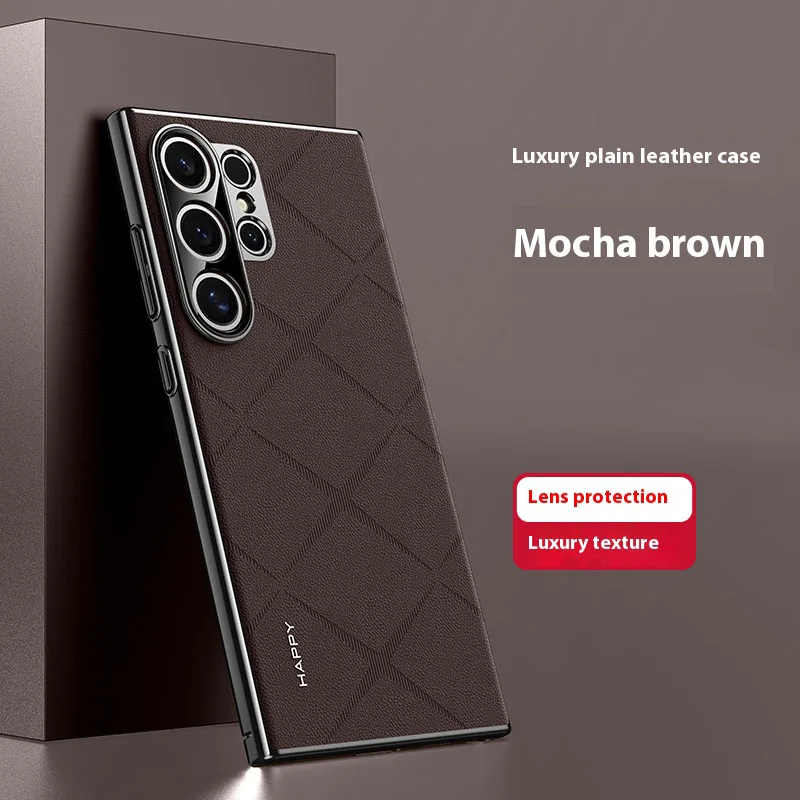 Роскошный стильный кожаный чехол для телефона с гальваническим покрытием для Samsung Galaxy S24 Plus S24 Ultra Capa, защитный чехол-бампер для камеры
Роскошный стильный кожаный чехол для телефона с гальваническим покрытием для Samsung Galaxy S24 Plus S24 Ultra Capa, защитный чехол-бампер для камеры