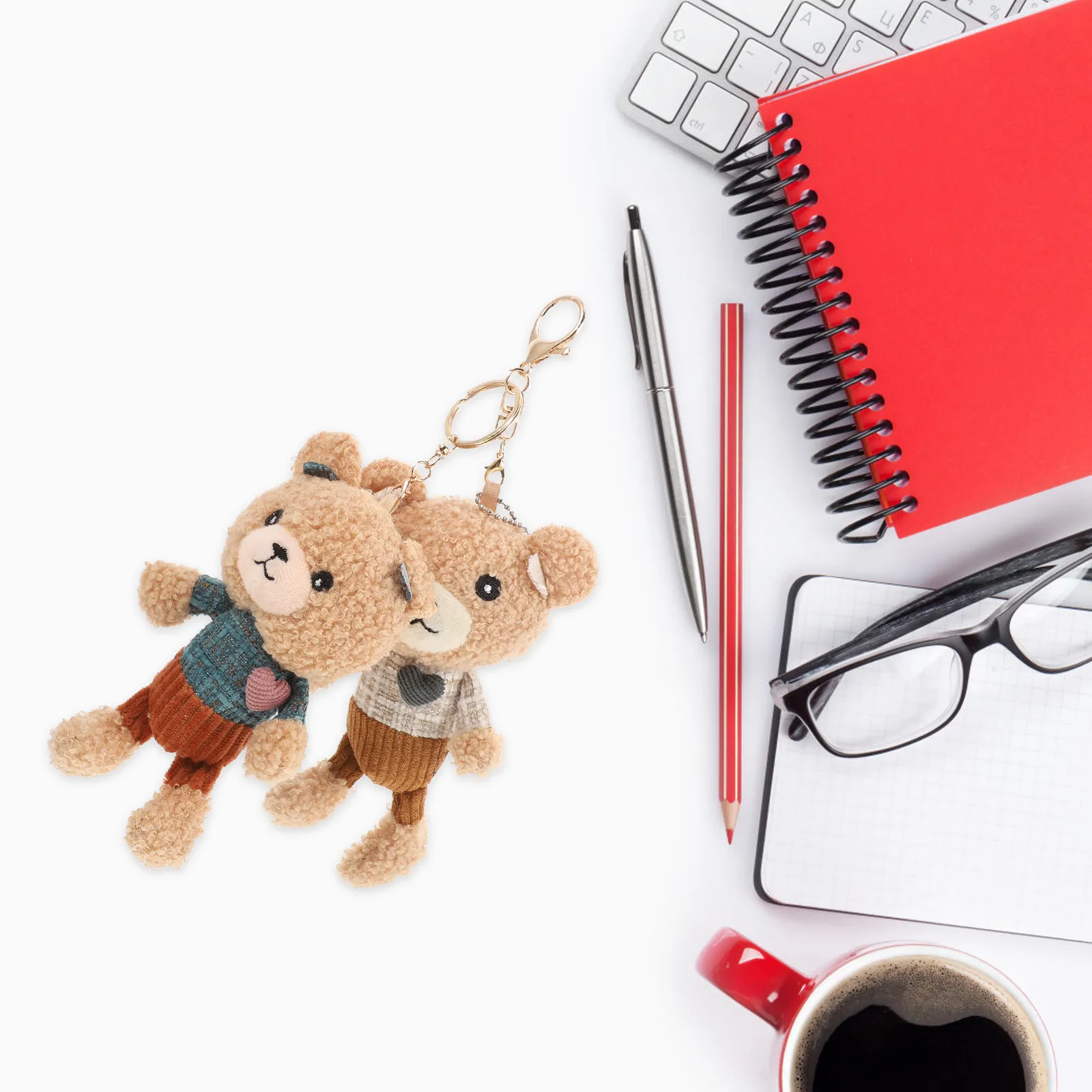 2Pcs Charming Bear Keychains Supple Surface Creative Design Pendant for Keys Handbags Backpack Purse Car Decor Women Teen Gift
2Pcs Charming Bear Keychains Supple Surface Creative Design Pendant for Keys Handbags Backpack Purse Car Decor Women Teen Gift