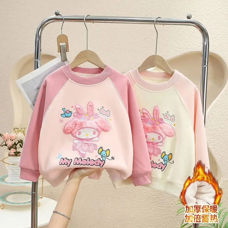 Autumn Winter My Melody Anime Kawaii Sanrio Ins Shirt Clothing Cute Cartoon Warm Thick Long Sleeve Hooded Children Gifts Toys
Autumn Winter My Melody Anime Kawaii Sanrio Ins Shirt Clothing Cute Cartoon Warm Thick Long Sleeve Hooded Children Gifts Toys