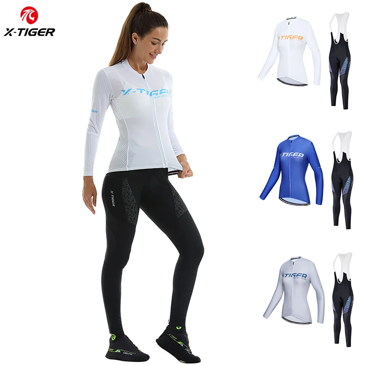 X-TIGER Women Cycling Jerseys Long Sleeve Autumn Bicycle Jerseys Suit Breathable MTB Road Bike Racing Bicycle Cyclings Clothing
X-TIGER Women Cycling Jerseys Long Sleeve Autumn Bicycle Jerseys Suit Breathable MTB Road Bike Racing Bicycle Cyclings Clothing