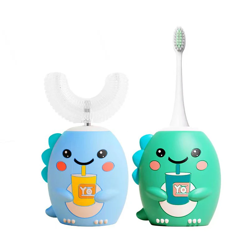 360 Degrees Children U-shaped Electric Toothbrush Rechargeable Smart Cartoon Kids Silicone Automatic Sonic Toothbrush Blue Light
360 Degrees Children U-shaped Electric Toothbrush Rechargeable Smart Cartoon Kids Silicone Automatic Sonic Toothbrush Blue Light